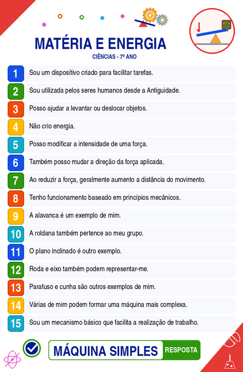 Carta 1 — Máquina simples